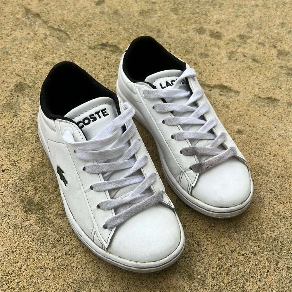 Lacoste Carnaby White/Blue Pro Sneakers Toddler Size 11